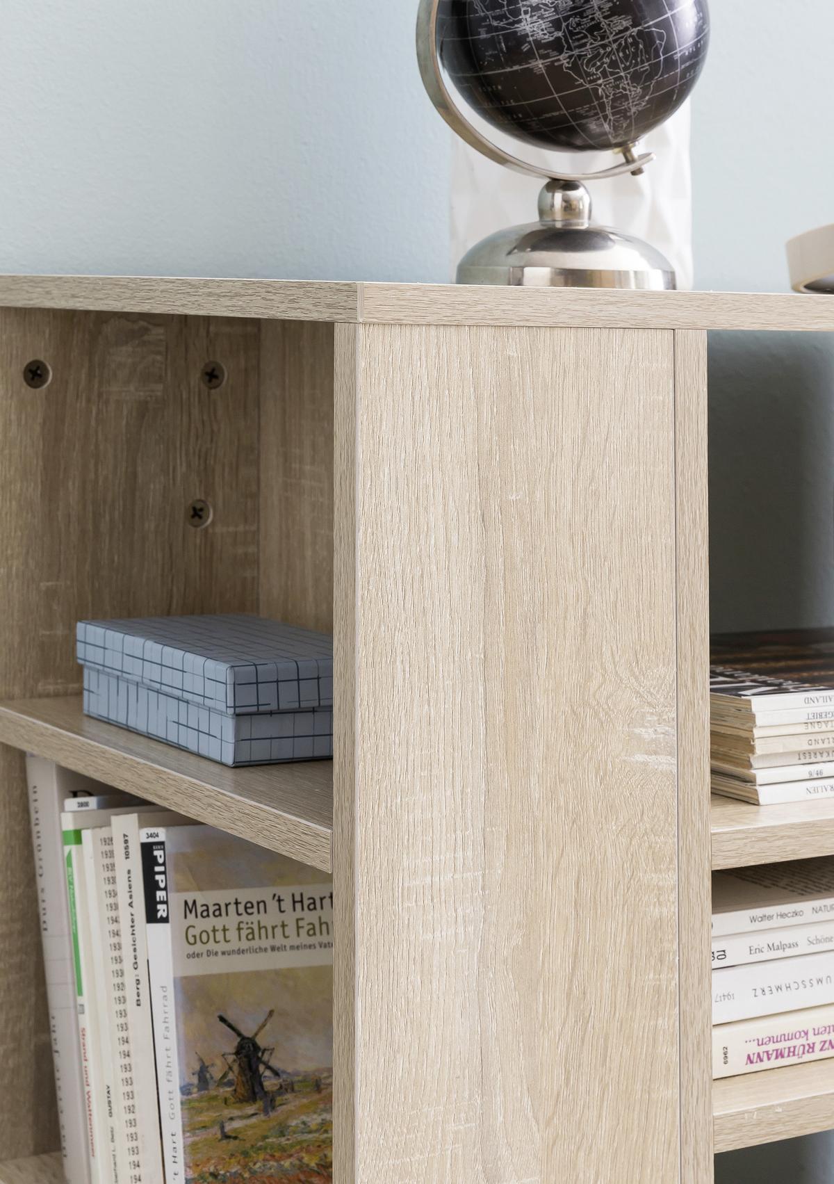 Regal Wl5.695, Hrast - barve hrasta, Konvencionalno, umetna masa/leseni material (60/75/35cm) - MID.YOU