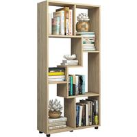 Regal Blina, Hrast - črna/hrast sonoma, Basics, umetna masa/leseni material (60/119/20cm) - MID.YOU