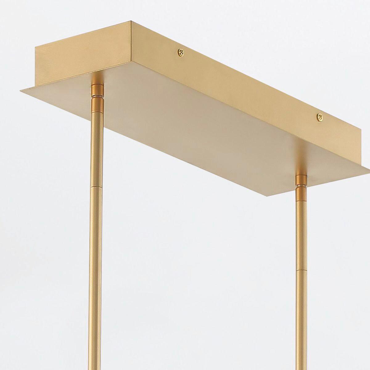 LED Függőlámpa Qn-Inizio-Lp-M-Bg - sárgarézszínű, Design, üveg/fém (122,8/50/23,1cm) - Elstead Lighting