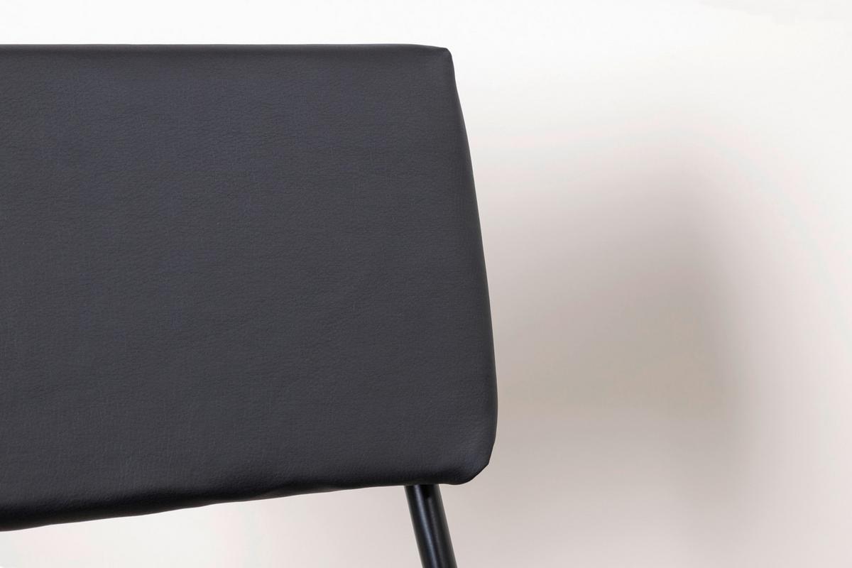 STUHL-SET KENTH - Schwarz, Design, Textil/Metall (40/76/52cm) - Livetastic