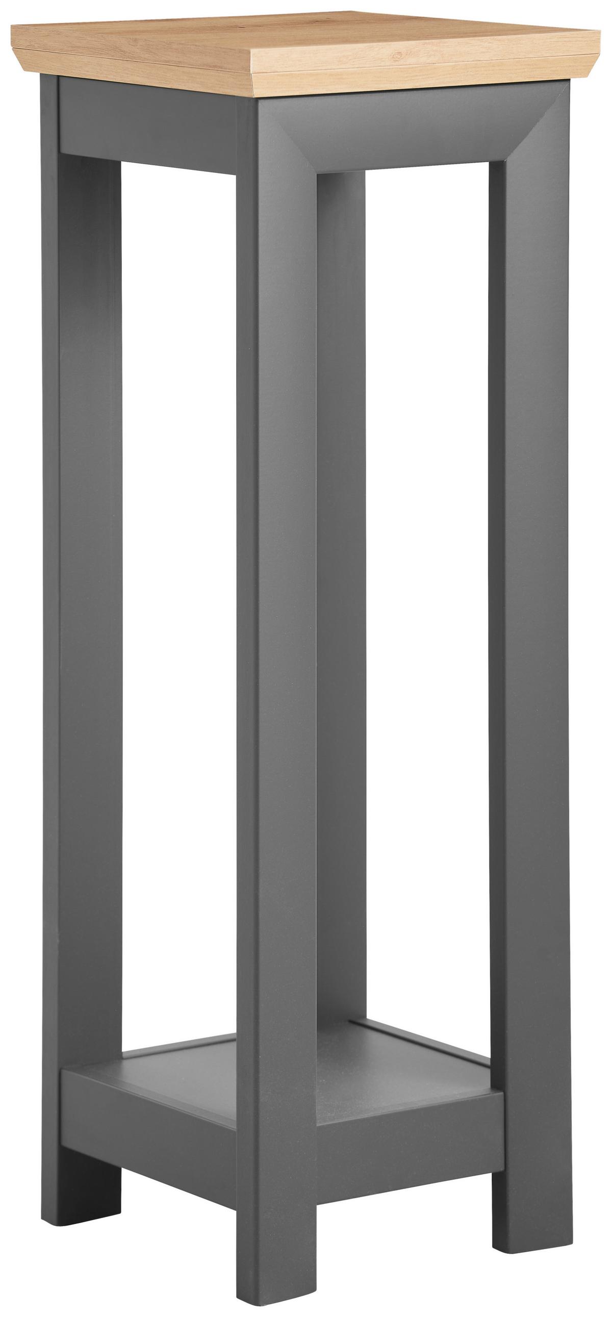 STOJAK NA KWIATY LAUREY - antracytowy/dąb artisan, Lifestyle, materiał drewnopochodny (30/85/30cm) - Hom`in