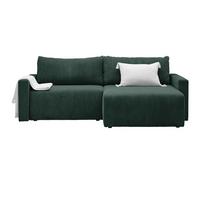 Coltar DIOS - verde închis, Modern, lemn/metal (228/91/146cm) - Best Price