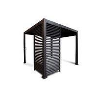 Pergola-Seitenteil Deluxe ca. 124x240 cm Anthrazit - Anthrazit, MODERN, Metall (123,5/240/10cm) - Gardenson