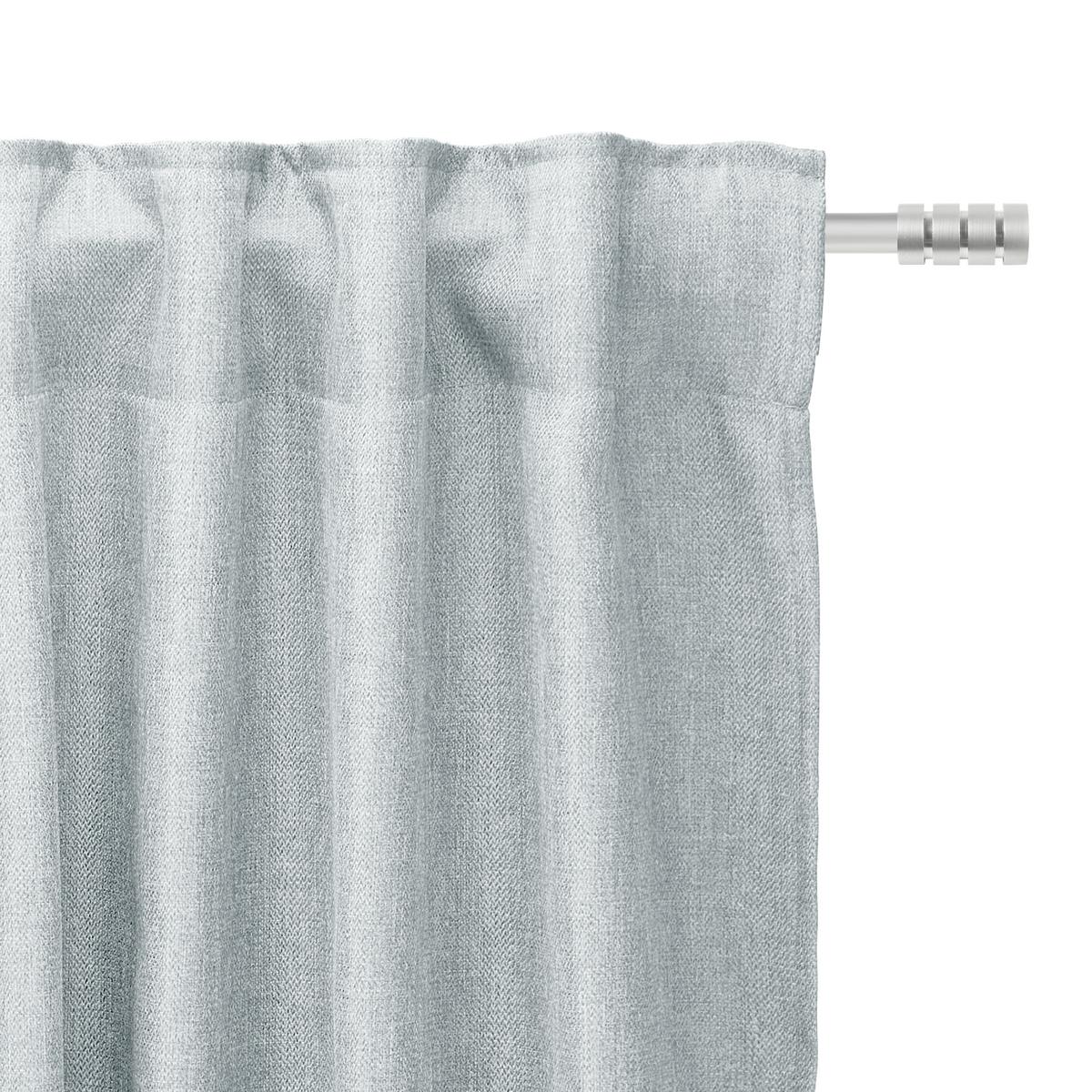 Končana Zavesa Andi 2 Kos - srebrne barve, Konvencionalno, tekstil (140/245cm) - Modern Living