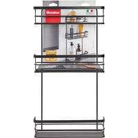Fürdőszobai Polc Lava Mx401124 - fekete, fém (26/48/10cm) - Metaltex
