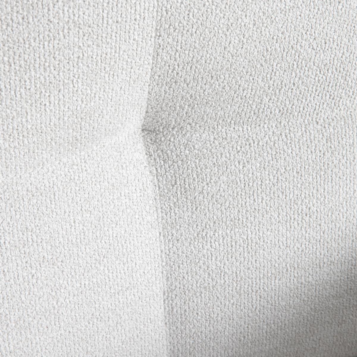 Armlehnstuhl Finja Weiß Webstoff Drehbar Gepolstert - Buchefarben/Weiß, MODERN, Holz/Textil (59/97/63cm) - Bessagi Home
