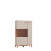 Highboard Essex Ksm Kaschmir/Eiche Artisan - Kaschmir/Eiche Artisan, MODERN, Holzwerkstoff (77/127/35cm) - P & B