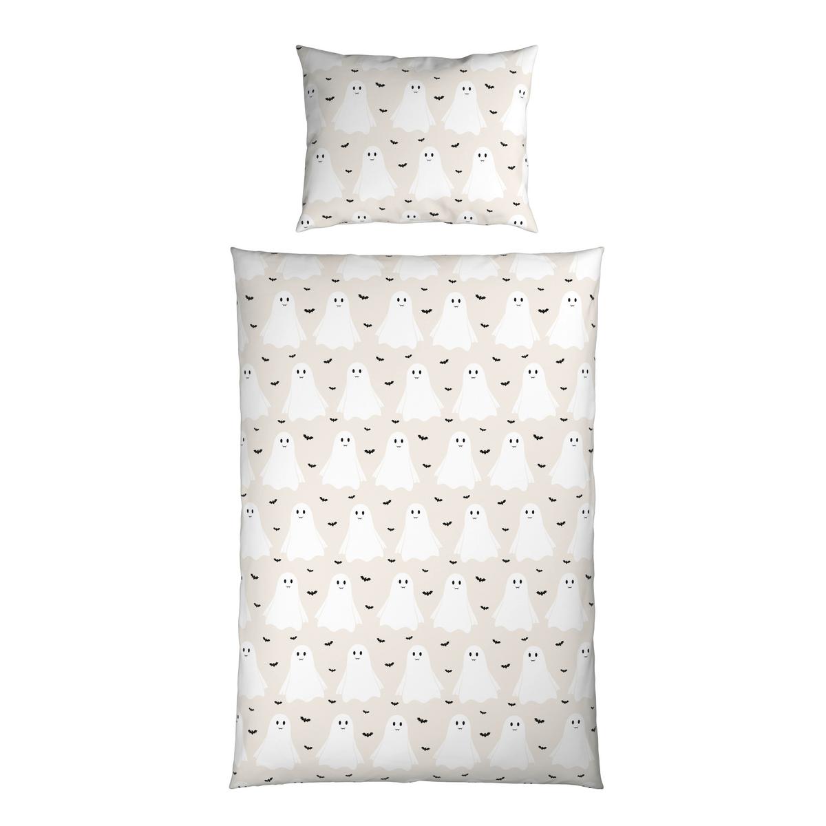 Posteljnina Ghostie, Bež, 60/80, 140/200 - bež, tekstil (200/140cm) - Mömax