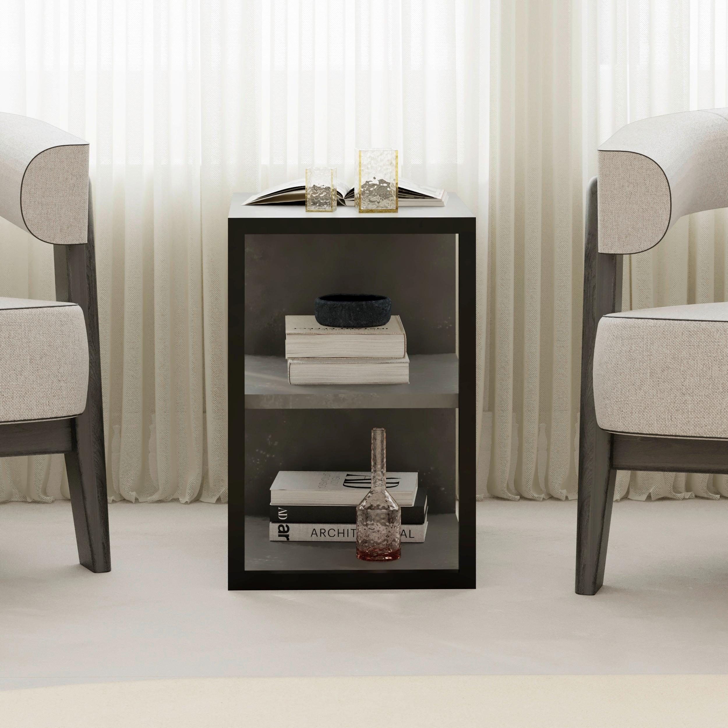 Beistelltisch Echo ca. 42x45x30 cm Grau - Grau, Design, Holzwerkstoff/Metall (42/45/30cm) - Livetastic