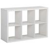 Regal Samy 2, Bela - bela, Moderno, leseni material (112/76/37cm)