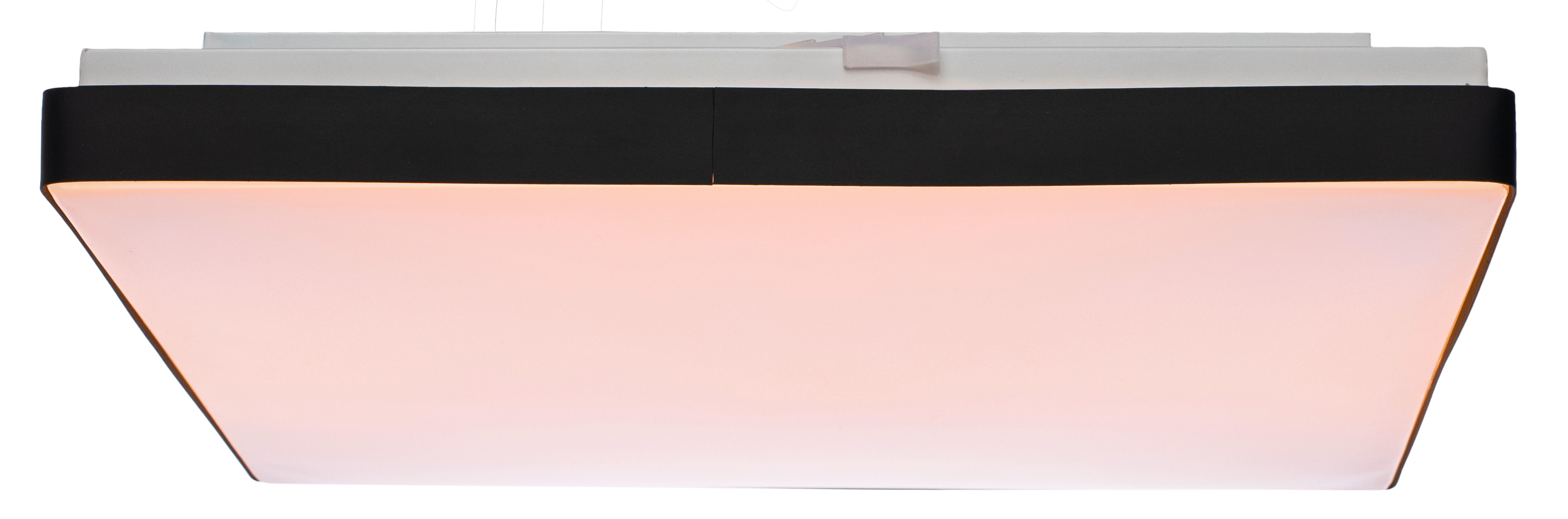 LED-TAKLAMPA JANNEK - vit/svart, Modern, metall/plast (33/33/5,5cm) - Mömax