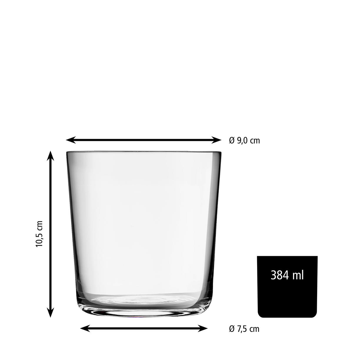 Gläserset Cidra Klar 12-teilig - Klar, Basics, Glas (9/9,5cm)