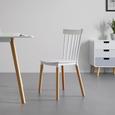 STUHL in weiß 'Celine' - Buchefarben/Weiß, MODERN, Holz/Kunststoff (44/84/50cm) - Bessagi Home STUHL in weiß 'Celine' - Buchefarben/Weiß, MODERN, Holz/Kunststoff (44/84/50cm) - Bessagi Home
