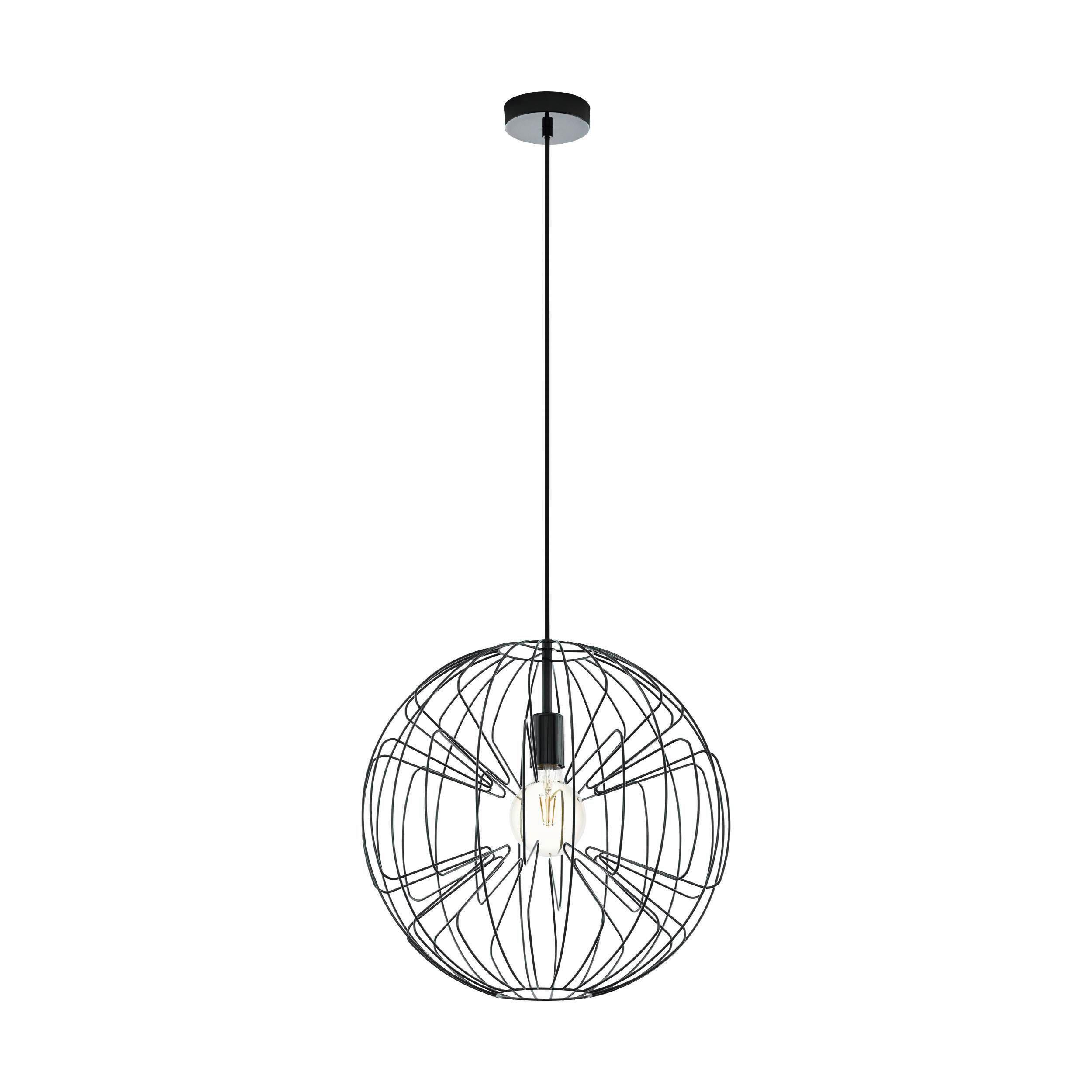 Hängeleuchte 98688* Okinzuri - Schwarz, Basics, Metall (45/110cm) - Eglo
