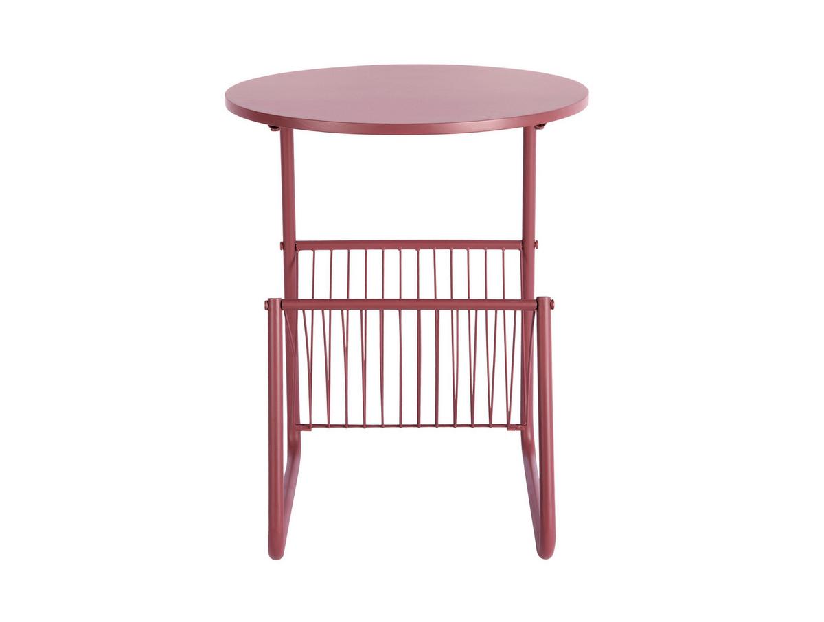 STOLIK BOCZNY RIQUEZA REVISTA - kolor miedziany, Basics, metal (40/40/49cm) - Leitmotiv