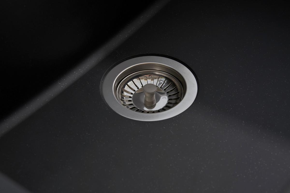 Einbauspüle Ohio ca. 66x21x50 cm Schwarz - Schwarz, Trend, Glas/Kunststoff (66/21/50cm) - Respekta