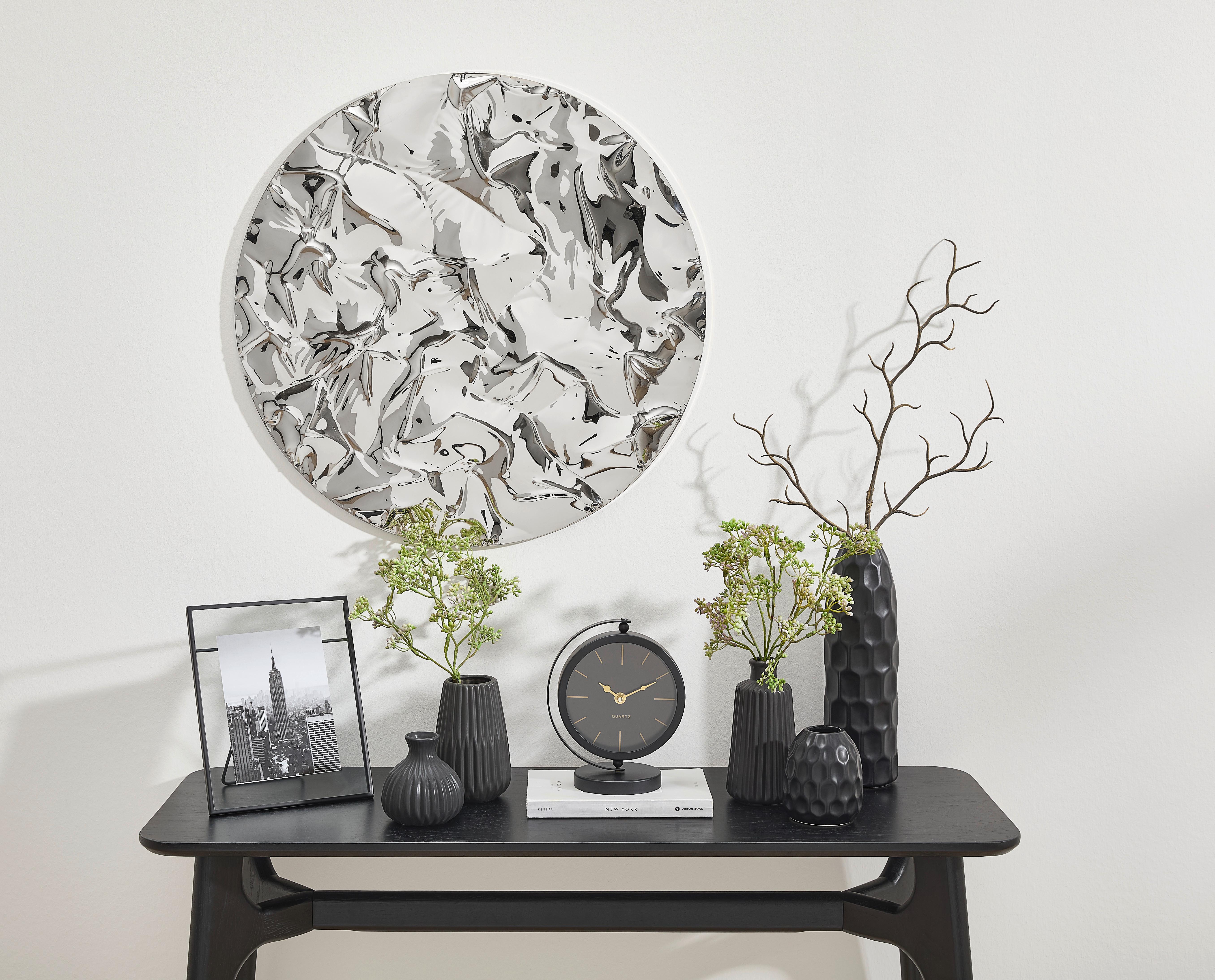 DEKORACJA ŚCIENNA WANDOBJEKT AMARILLO - kolor srebrny, Basics, metal (59,8/2cm) - Boltze Home