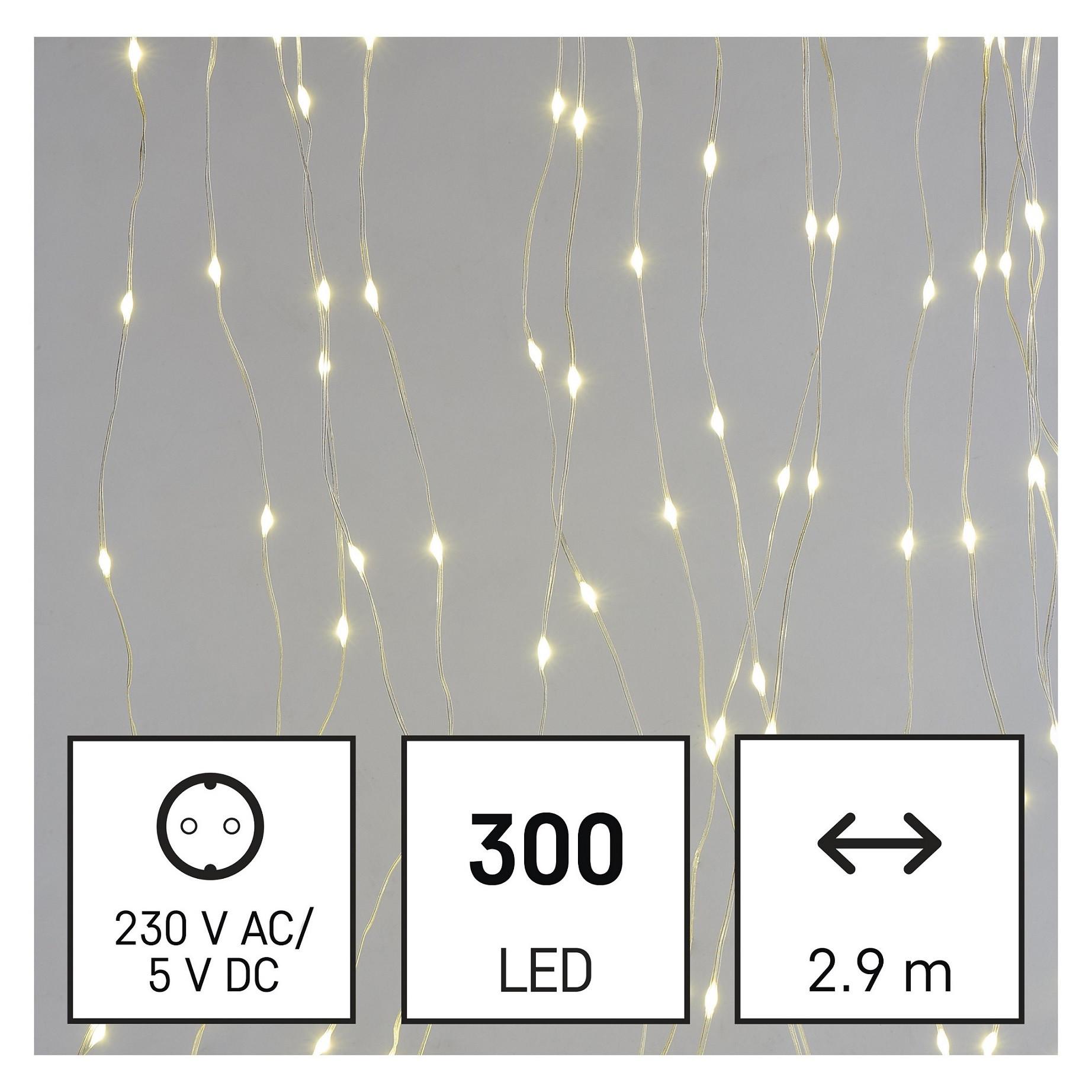 Fényfüggöny 300db Led - Basics (290/150cm)