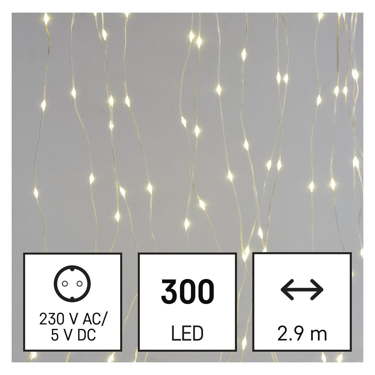 Fényfüggöny 300db Led - Basics (290/150cm)