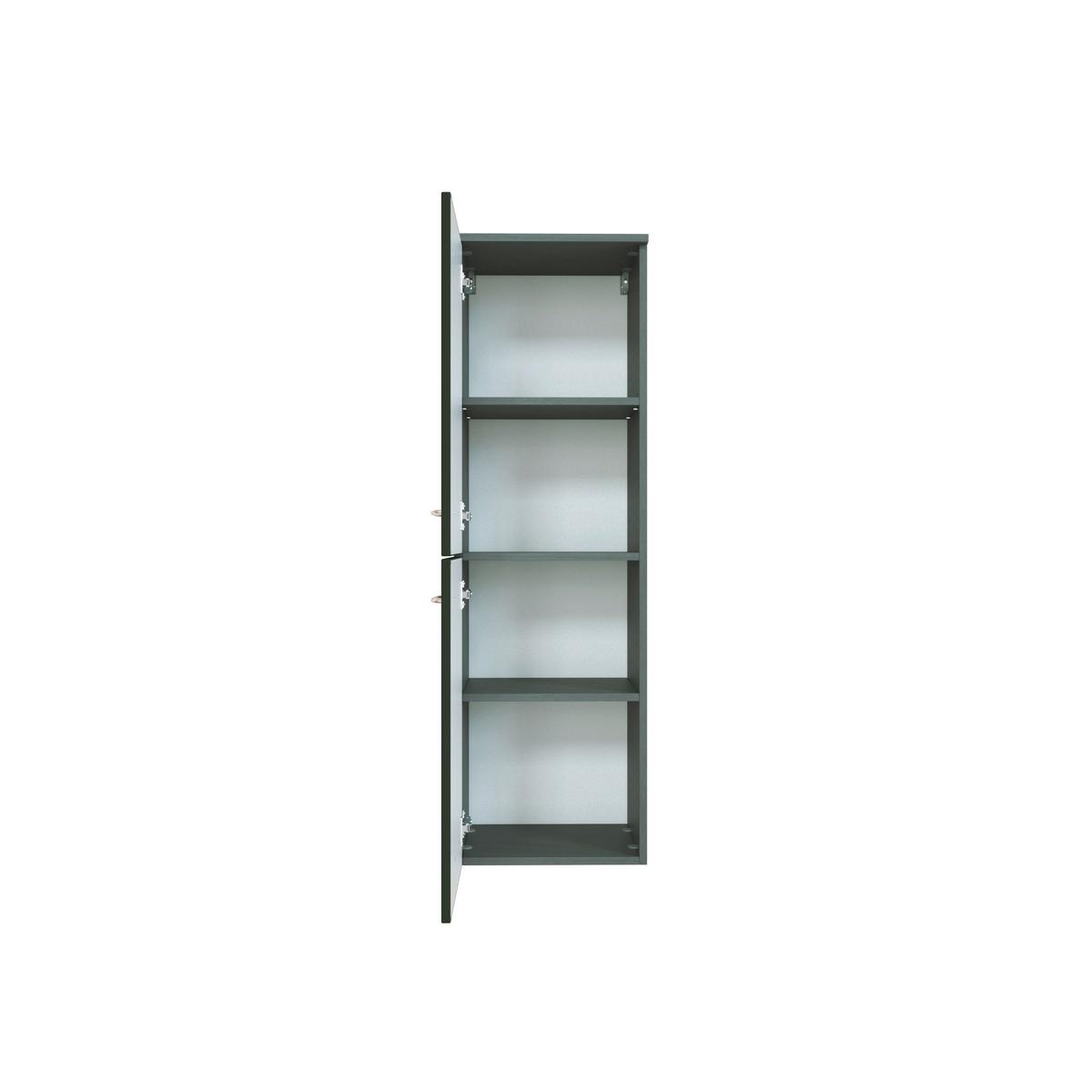 Midischrank Florida in Grau - Chromfarben/Graphitfarben, MODERN, Holzwerkstoff/Metall (40/130/35cm)