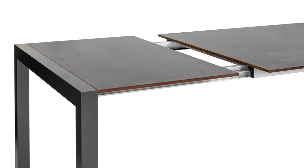 Gartengarnitur Urban 5-Teilig Metall/Texil - Schieferfarben/Anthrazit, Basics, Textil/Metall (160+60/98/72cm) - Acamp
