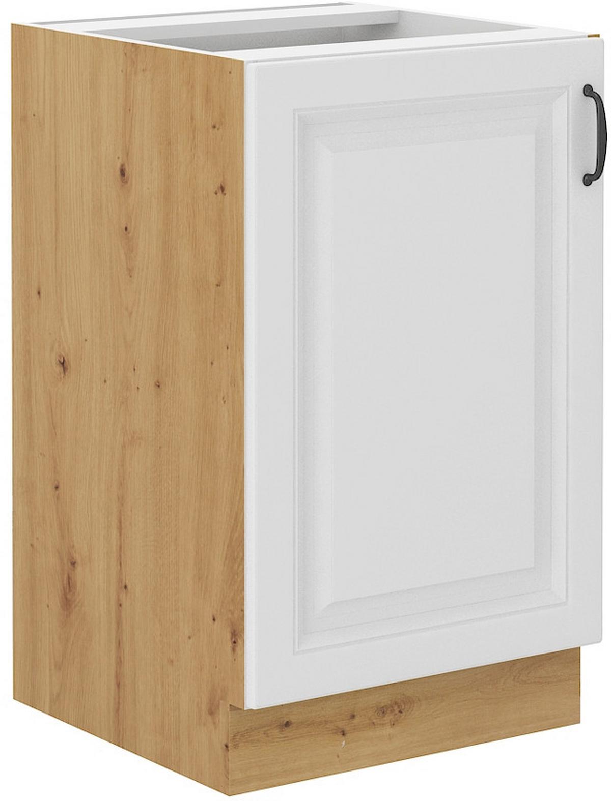 Masca chiuveta de bucatarie STILO - alb/stejar Artisan, Modern, material pe bază de lemn (50/82/52cm)