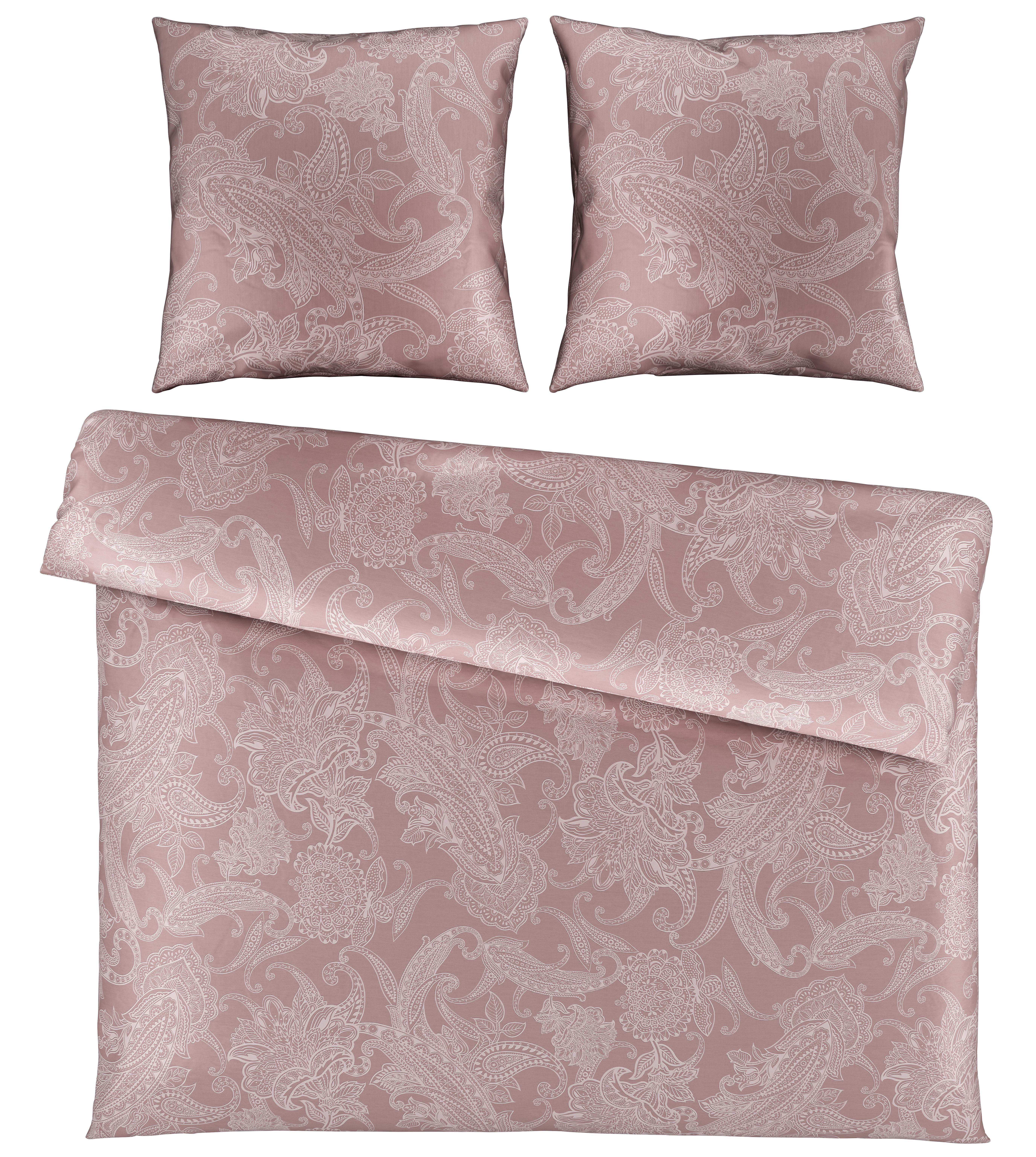 Bettwäsche Amal Mauve ca. 200x200cm - Mauve, ROMANTIK / LANDHAUS, Textil (200/200cm) - Modern Living