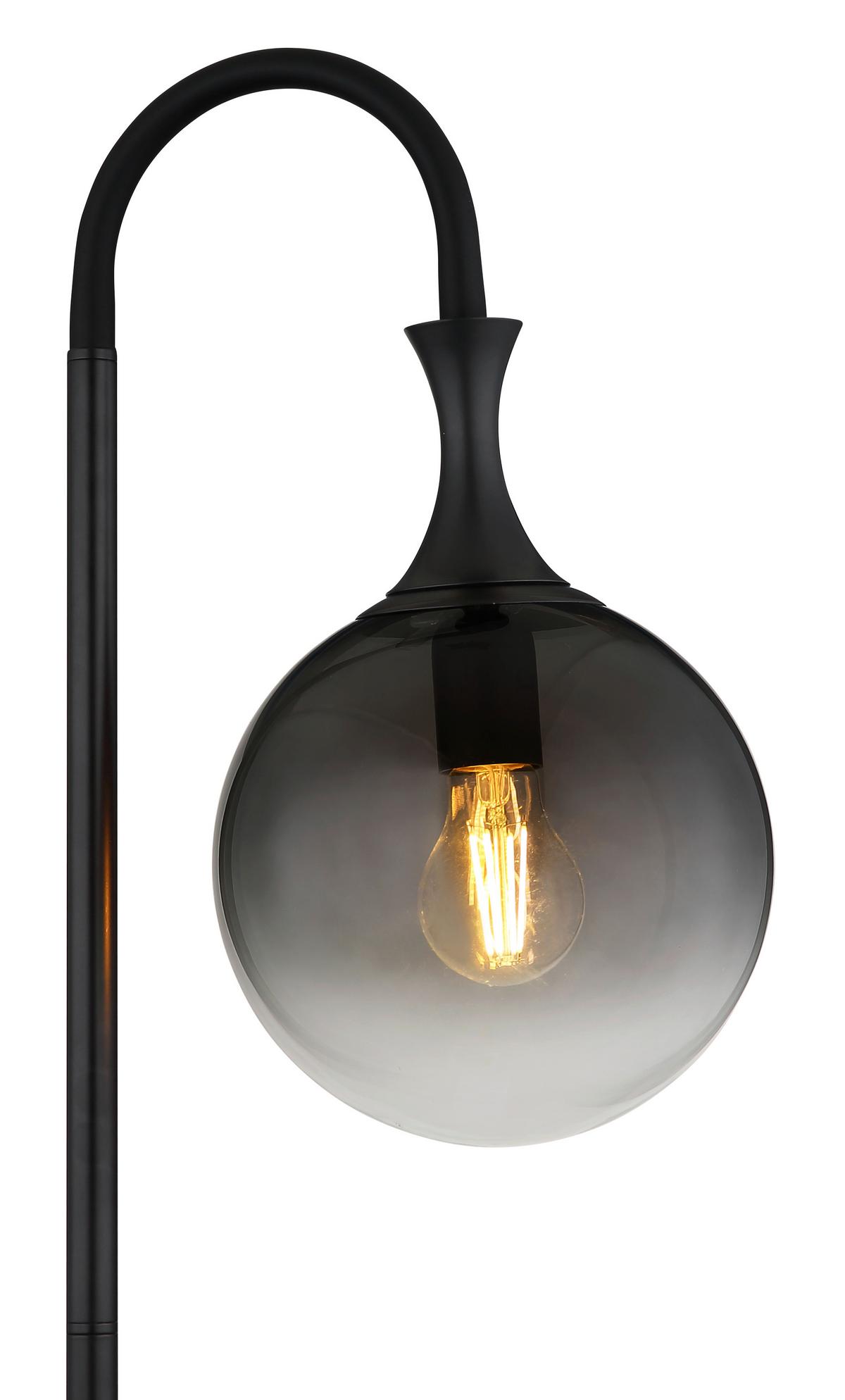 Podna Svjetiljka Dalton - siva/crna, Design, staklo/metal (29/25/152cm) - Globo