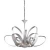 Kronleuchter Serena Weiß max. 6 Watt - Weiß, Design, Metall (75/115cm)