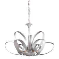 Kronleuchter Serena Weiß max. 6 Watt - Weiß, Design, Metall (75/115cm)