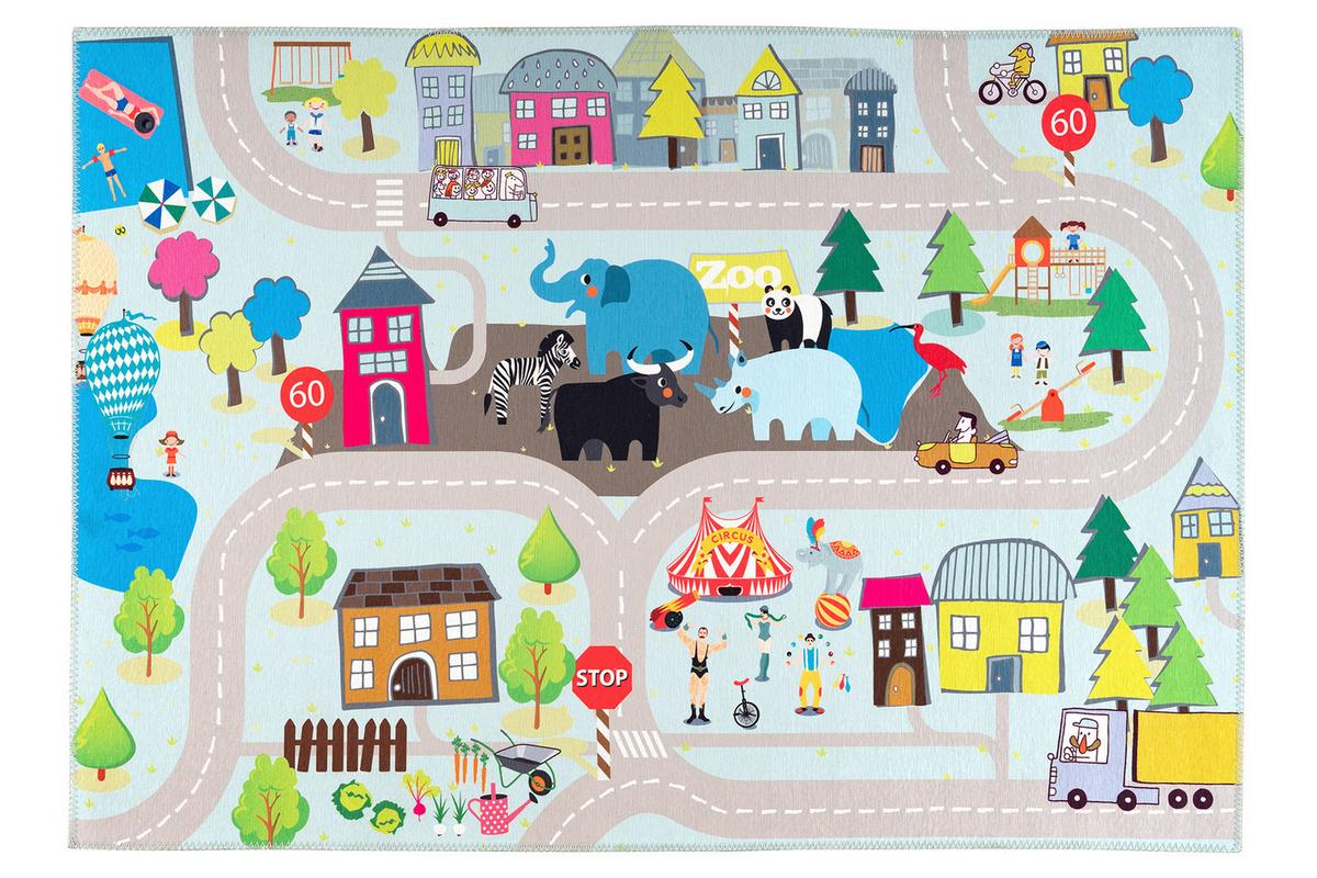Kinderteppich my Torino Kids Multicolor ca. 120x170cm - Multicolor, Trend, Textil (120/170cm) - Obsession