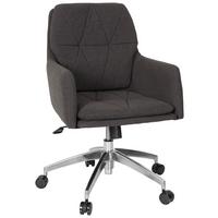 Vrtljivi Stol Shake 350, Temno Siva - srebrne barve/temno siva, Moderno, kovina/umetna masa (58/89/70cm) - MID.YOU