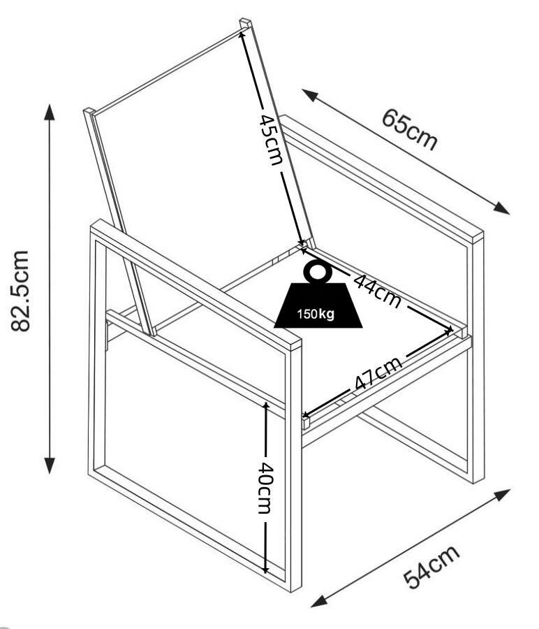 Gartenstuhl-Set Volasi 4er-Set ca. 54x83 cm Anthrazit - Honigeiche/Anthrazit, MODERN, Holzwerkstoff/Kunststoff (54/83/65cm) - MID.YOU