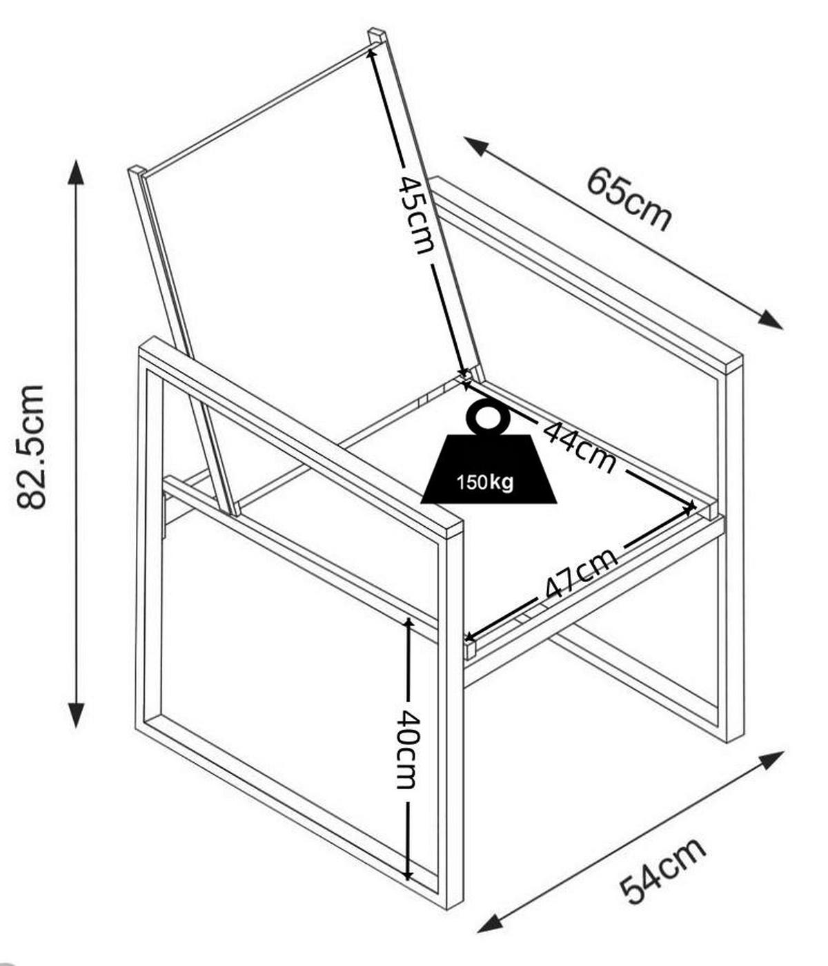 GARTENSTUHL-SET VOLASI 920890 4ER-SET - Honigeiche/Anthrazit, Modern, Holzwerkstoff/Kunststoff (54/83/65cm) - MID.YOU