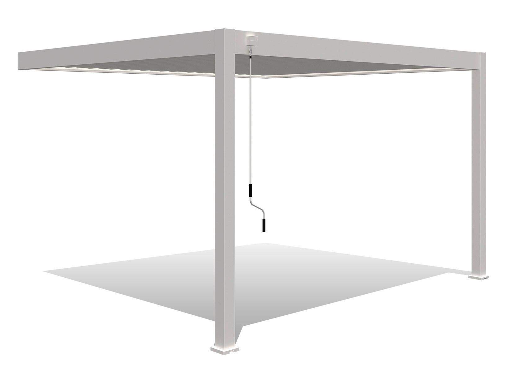 Pavillon Deluxe ca. 400x255x360 cm Weiß - Weiß, Basics, Metall (400/255/360cm) - WEIDE