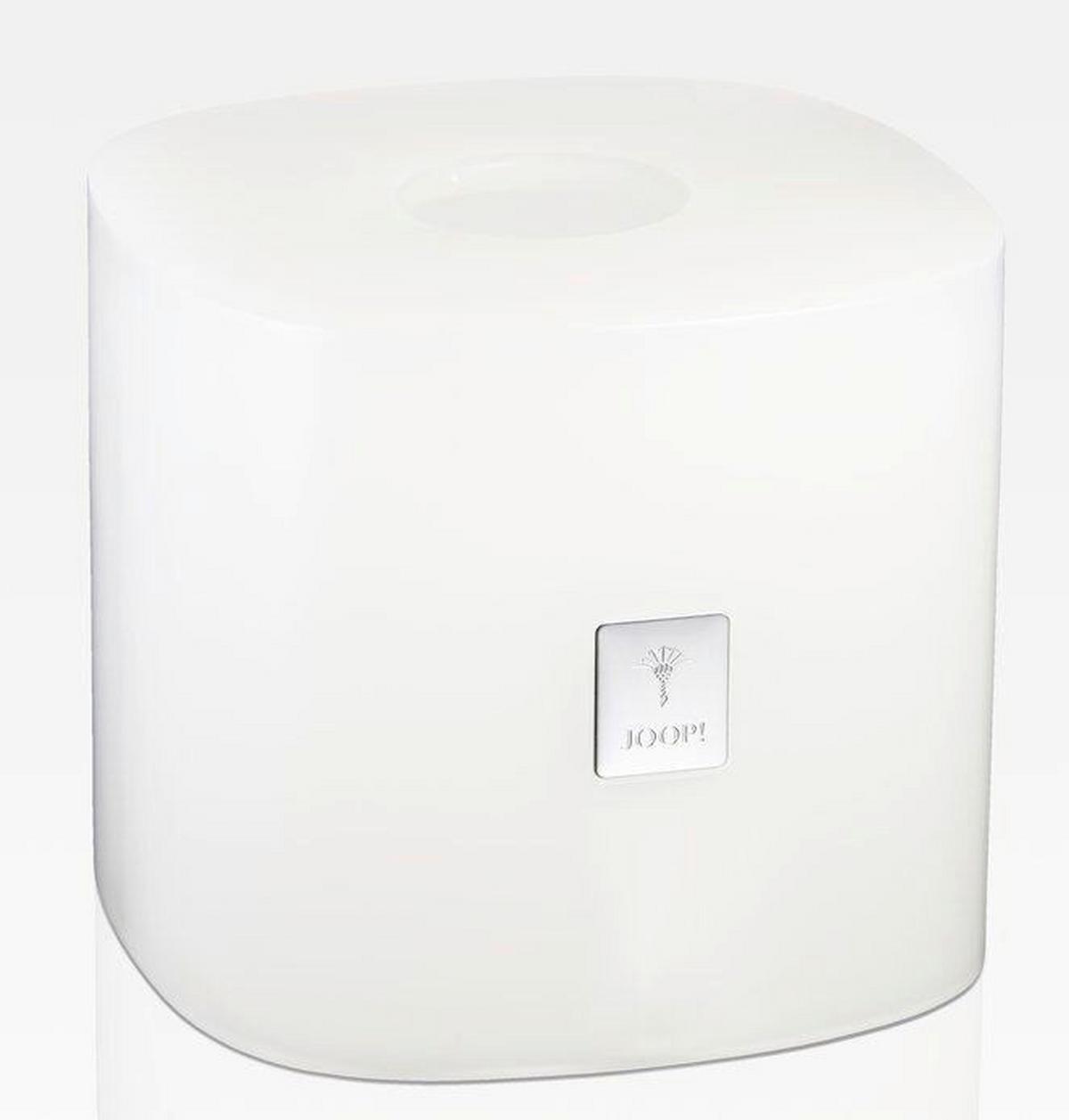 PUDEŁKO NA CHUSTECZKI JOOP! CRYSTALLINE - biały, tworzywo sztuczne (16,2/16,2/13,5cm) - Joop!