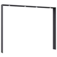 Ukrasni Okvir Elara - siva, Konvencionalno, drvni materijal (278/214/23cm) - Premium Living