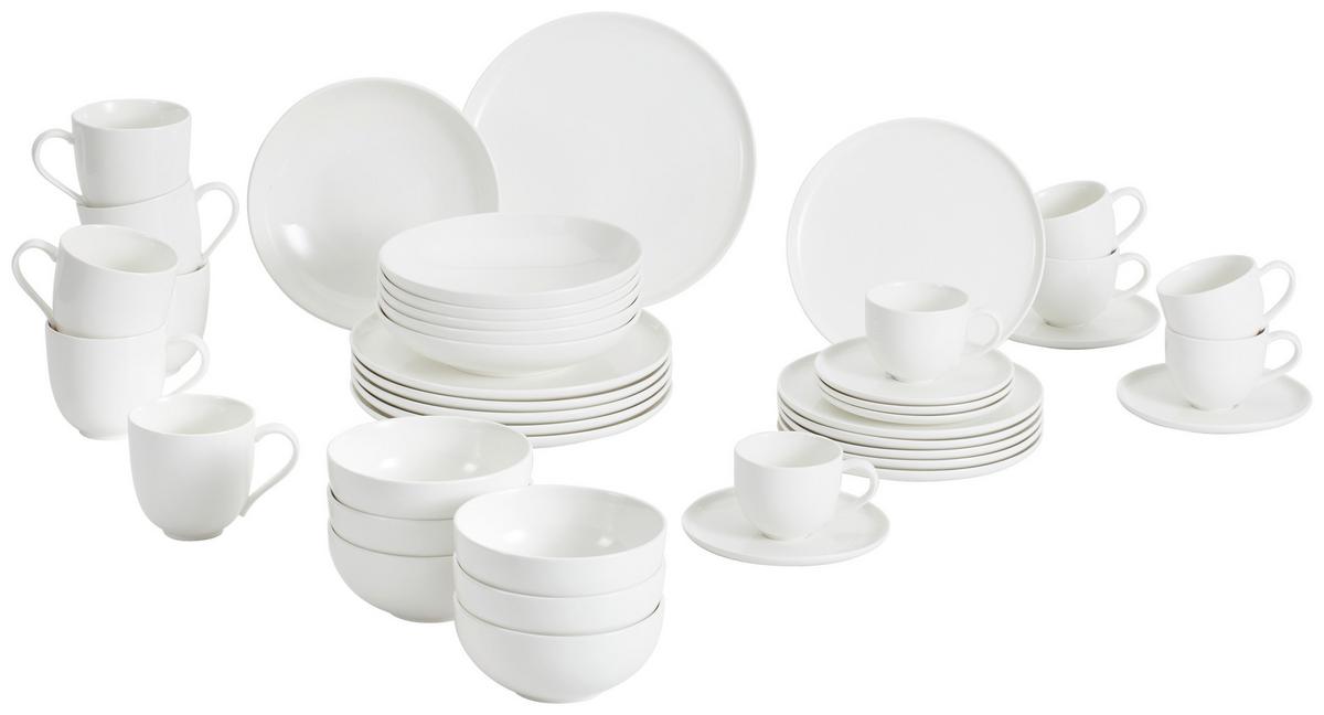 SERWIS OBIADOWO-ŚNIADANIOWY SKAGEN - biały, Design, ceramika - Ritzenhoff Breker