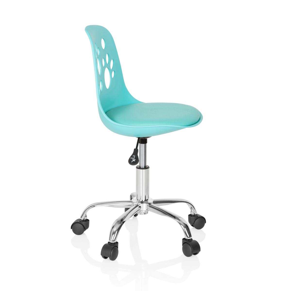 Mladinski Vrtljivi Stol Fancy I, Turkizna - turkizna, Moderno, umetna masa/tekstil (40/72-82/44cm) - MID.YOU