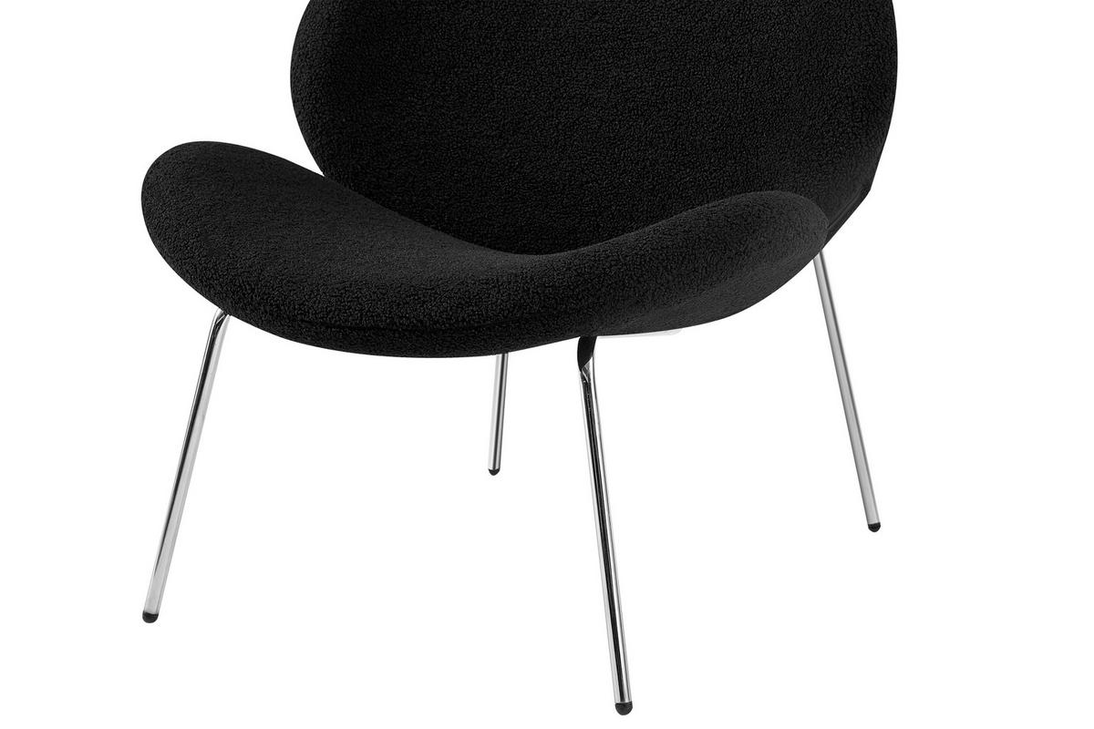 Szék Szett Jaden 125 - fekete/ezüstszínű, Modern, textil/fém (73,5/74/75cm) - Kayoom