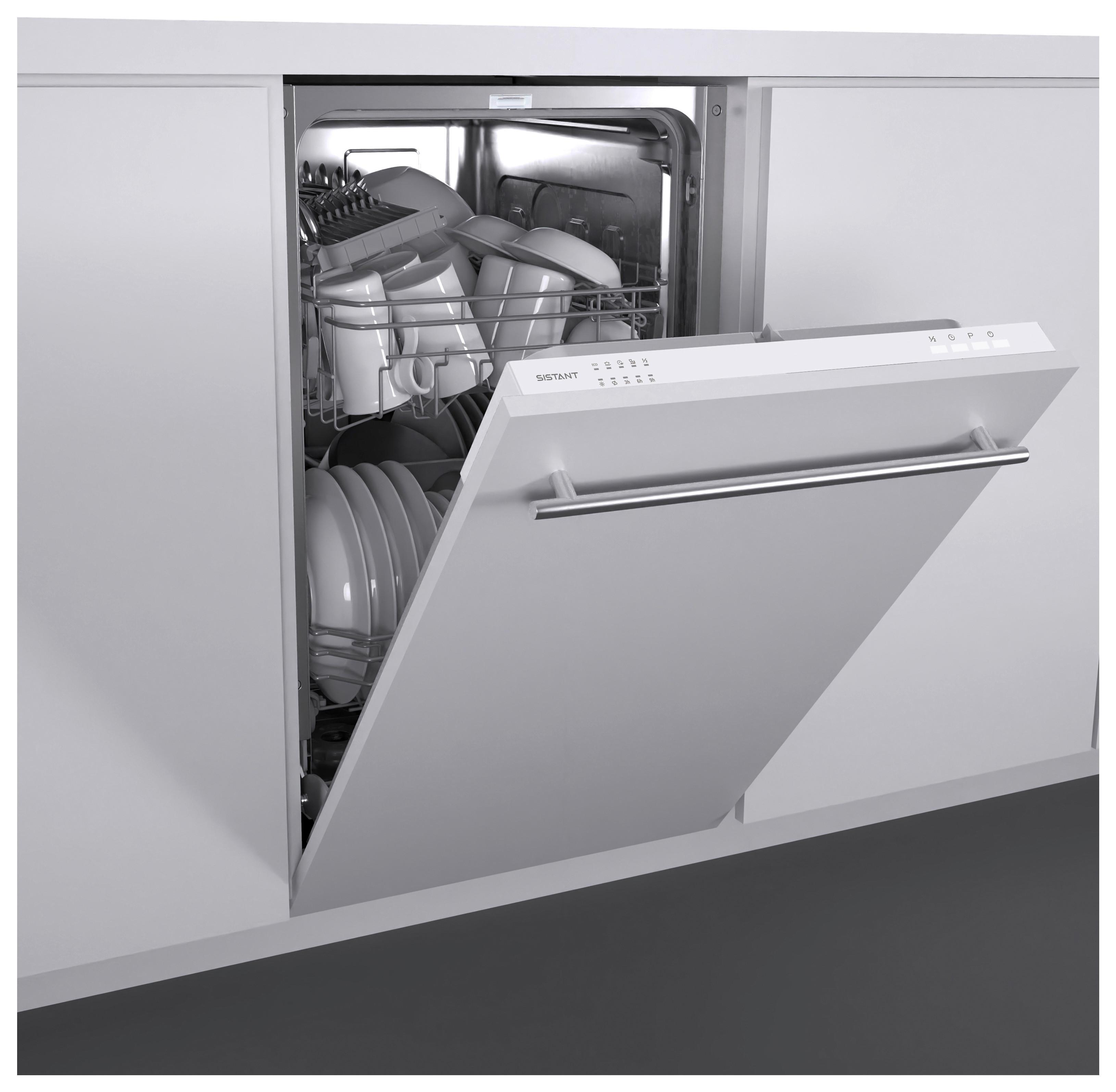 Geschirrspüler SISTANT GS4503 - Weiß, Natur, Metall (44,8/82-87/55cm) - Sistant