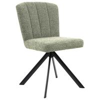 Scaun NORA - verde/negru, Modern, lemn/metal (52/87/64cm) - Premium Living