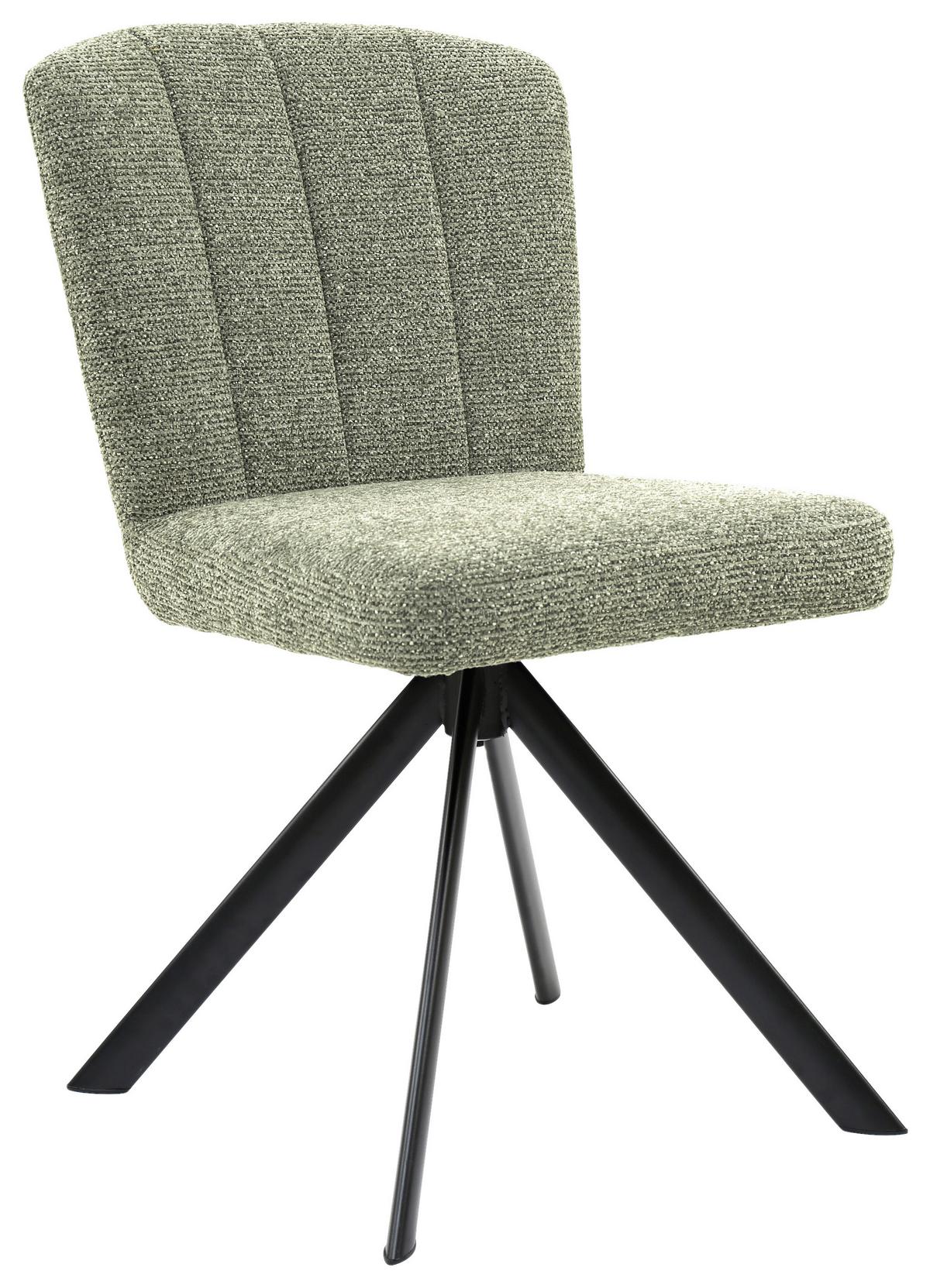 Scaun NORA - verde/negru, Modern, lemn/metal (52/87/64cm) - Premium Living