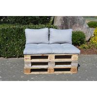 Sedežna Blazina Levi, Siva - svetlo siva, Basics, tekstil (120/80/16cm) - Gardenson
