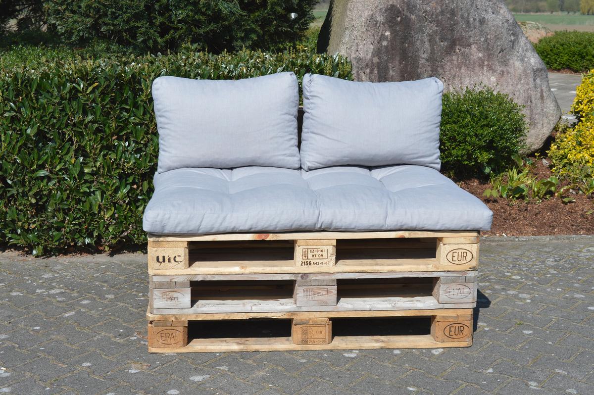 Sedežna Blazina Levi, Siva - svetlo siva, Basics, tekstil (120/80/16cm) - Gardenson