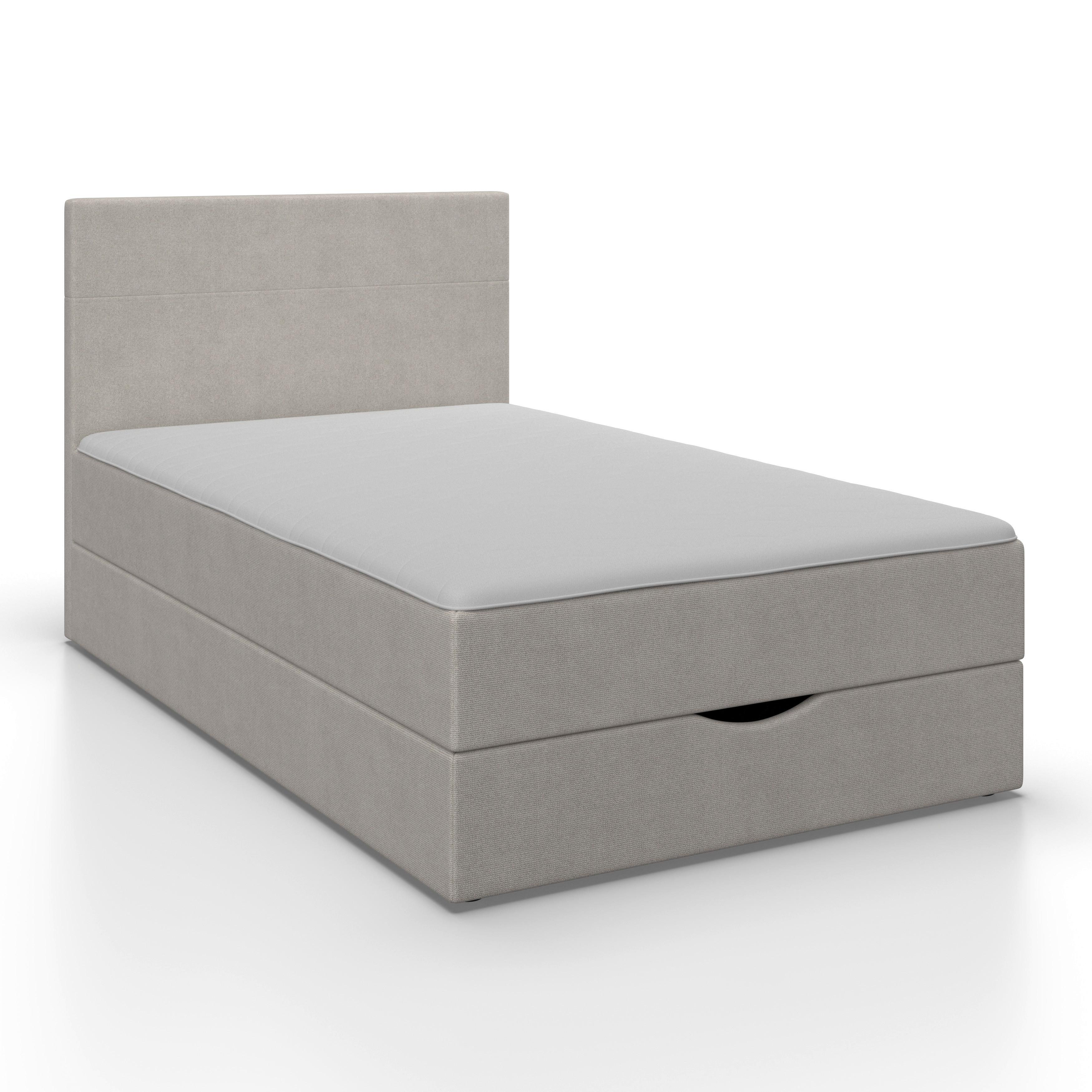 BOXSÄNG ACE - ljusgrå/svart, Modern, trä/textil (120/200cm) - Bessagi Home