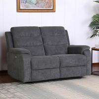 Canapea cu 2 locuri MANCHESTER - gri, Konventionell, textil (153/102/93cm) - Ondega