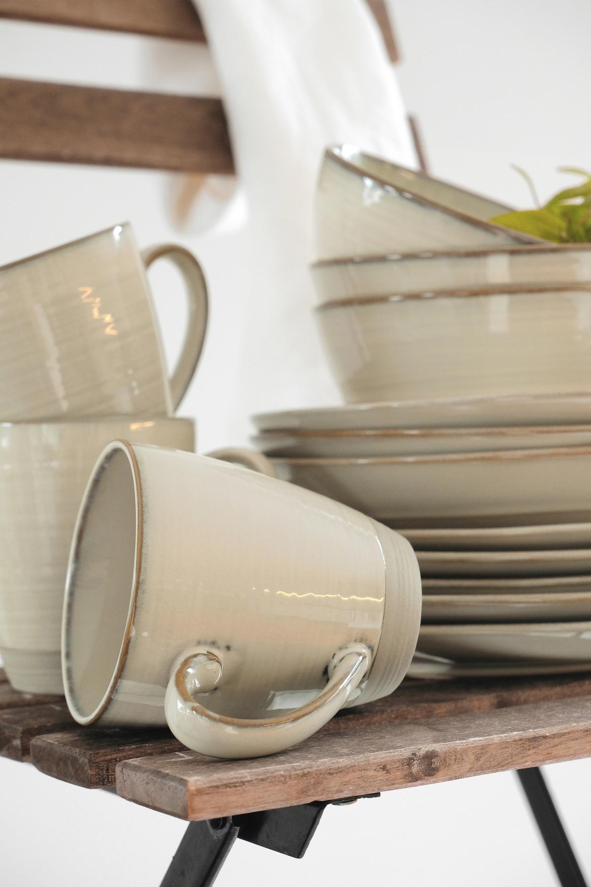 FRÜHSTÜCKSSET FRÜHSTÜCKSSET, 931818 - Beige, Basics, Keramik - Mäser