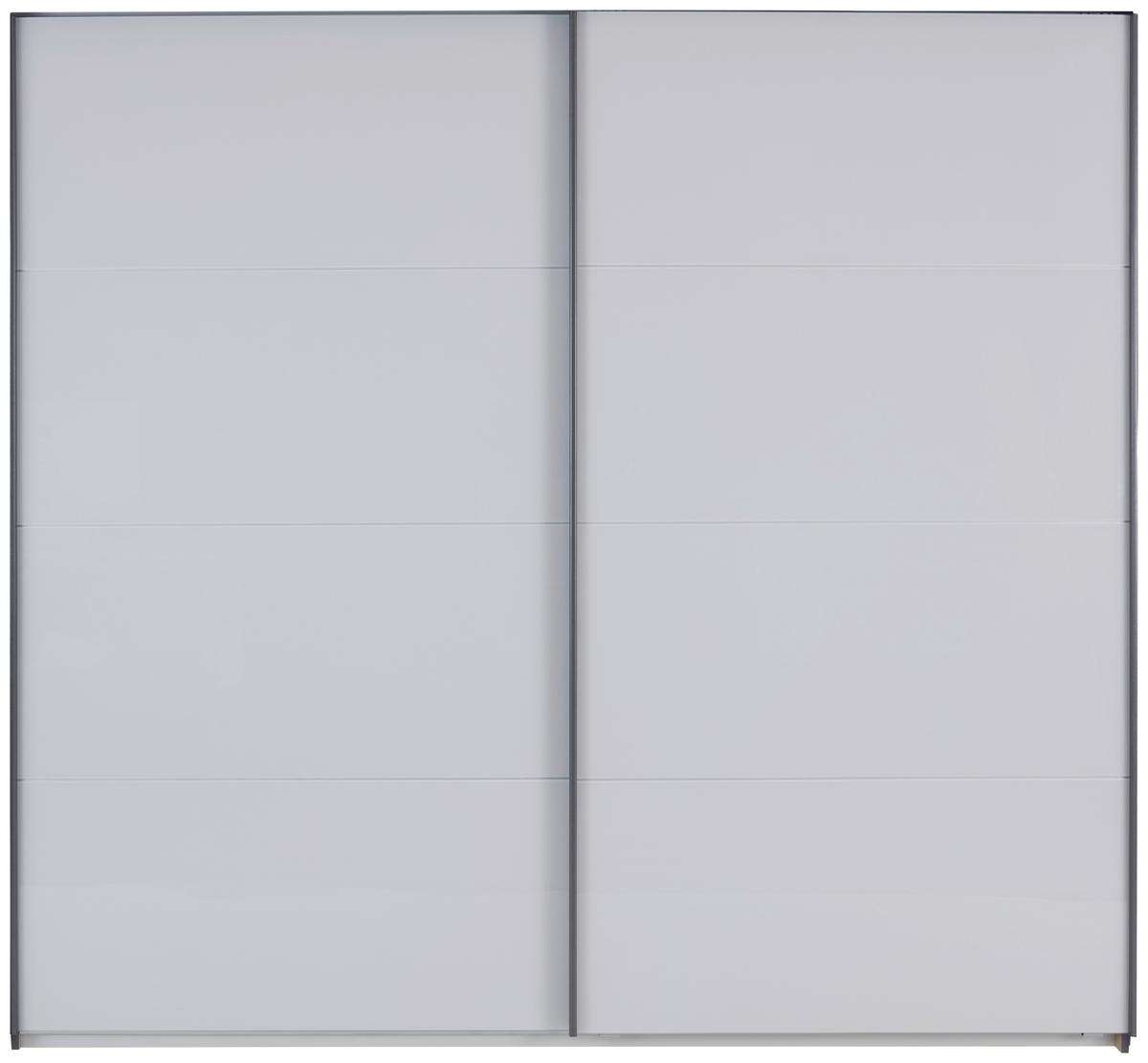 DULAP FELDKIRCH - gri închis/gri lucios intens, Modern, sticlă/material pe bază de lemn (271/229/62cm)