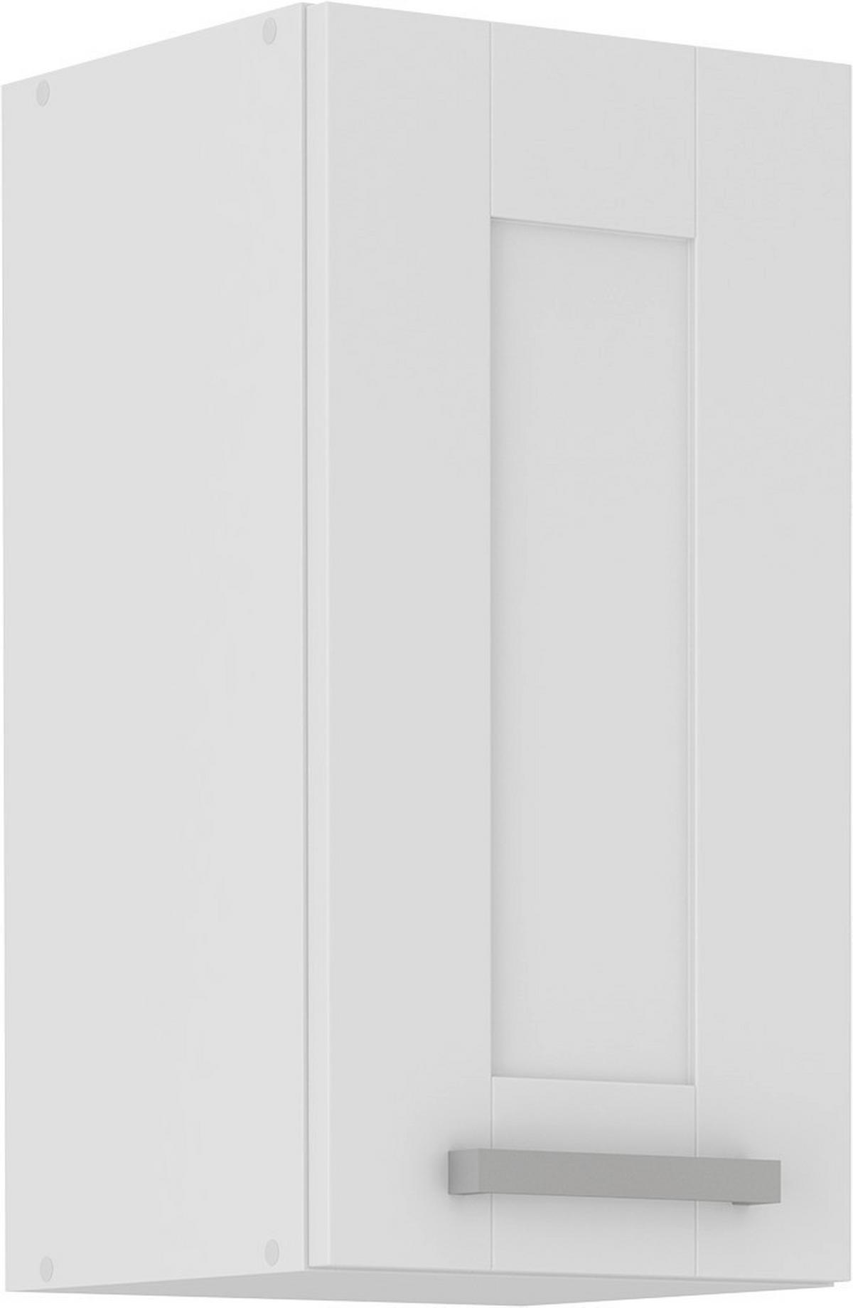Kuhinjski Gornji Element Luisa H30 - bijela/srebrne boje, Romantično / ladanjski, drvni materijal/metal (30/58/31cm) - Based